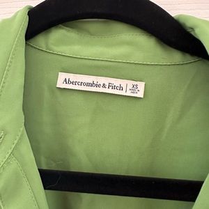 A&F long sleeve green mini dress